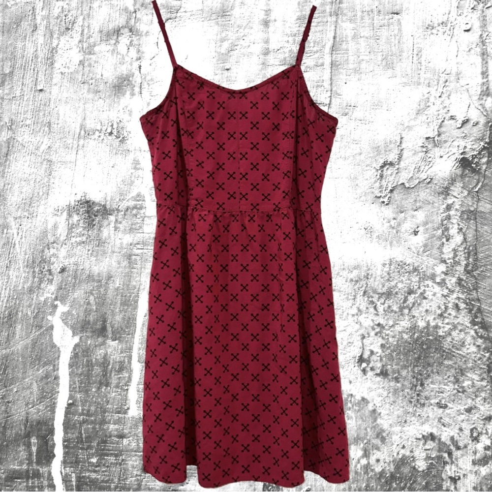 DIVIDED by H&M Strappy Mini Dress - Bloody Jacks, 10